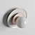 Elegant Aureole Ceramic Wall Light 3D model small image 3