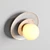 Elegant Aureole Ceramic Wall Light 3D model small image 4