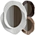 Issey Mirror: Plaster & Wood 3D model small image 1