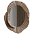 Issey Mirror: Plaster & Wood 3D model small image 4