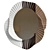 Issey Mirror: Plaster & Wood 3D model small image 7