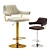 Corona Rendered Brown Bar Stool 3D model small image 3