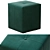 Luxury Parisian Pouf by Coco Treca 3D model small image 1