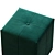 Luxury Parisian Pouf by Coco Treca 3D model small image 3