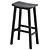 Sedate Bar Stool by Cosmo 3D model small image 2