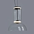 Sleek Noctambule Cylinder Pendant 3D model small image 3