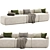 Sofia Modular Corner Sofa 3D model small image 2