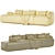 Sofia Modular Corner Sofa 3D model small image 3