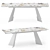 Folding Table with Ceramic Countertop 3D model small image 1