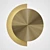 Brass Disc LED Wall Light 3D model small image 2