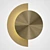 Brass Disc LED Wall Light 3D model small image 3