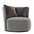 Modern Love Chair Artistic Design 3D model small image 1