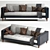 Delilah Velvet Sofa Luxe 3D model small image 2