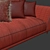 Modern Hollywood Sofa Set 3D model small image 7