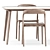 Modern Comfort: Neva Chairs & Kalota Table 3D model small image 3