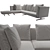 Flexform Evergreen: Exceptional Sofa Design 3D model small image 2