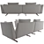 Sleek Flexform Evergreen Sofa 3D model small image 4