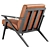 Sleek and Modern Otio Armchair 3D model small image 2