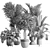 Botanical Bliss Indoor Plant Set 3D model small image 9