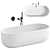 DESIGNO Stone Bath 1780mm Model 3D model small image 1