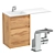 BelBagno Kraft-LVD 60 Vanity Set 3D model small image 2