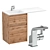 BelBagno Kraft-LVD 60 Vanity Set 3D model small image 3