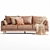 Premium 3-Seater Sofa: Luxury Living 3D model small image 2