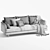 Premium 3-Seater Sofa: Luxury Living 3D model small image 7