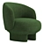  Luxe 2014 Armchair Furniture Paris 3D model small image 3