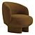  Luxe 2014 Armchair Furniture Paris 3D model small image 4