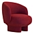  Luxe 2014 Armchair Furniture Paris 3D model small image 5