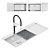 Modern GROHE Kitchen Sinks Collection 3D model small image 1