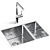 Modern GROHE Kitchen Sink Collection 3D model small image 3