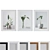 Modern Plant Still Life Frames Set 3D model small image 1