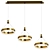Elegant Brass Chandelier 2013 Model 3D model small image 1