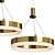 Elegant Brass Chandelier 2013 Model 3D model small image 2