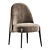 Velvet Upholstered Ames Dining Chair 3D model small image 3