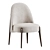 Velvet Upholstered Ames Dining Chair 3D model small image 4