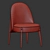 Velvet Upholstered Ames Dining Chair 3D model small image 5