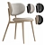 Modern Dining Chair 3D Model 3D model small image 1