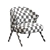 Elegant Boucle Armchair for Home 3D model small image 7