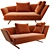 Flexform Zeus Modern Sofa 3D model small image 1