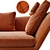 Flexform Zeus Modern Sofa 3D model small image 4