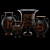 Handcrafted Ancient Greek Clay Vases 3D model small image 4