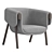 Modern Fabric Armchair MONICA 3D model small image 2