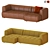 Modern Hay Quilton Sofa Sectional 3D model small image 1