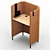 Modern Office Desk by Pedrali 3D model small image 1