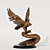  Majestic Hawk Wood Carving 3D model small image 5