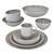 PBR Textured Dinnerware Set 3D Model 3D model small image 1