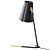 Modern Metal Black Table Lamp 3D model small image 2